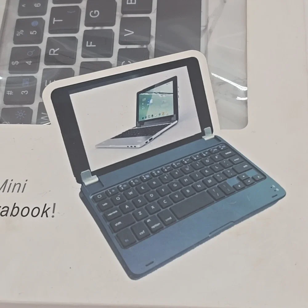 Bluetooth Keyboard for iPad‎ Mini Ultra-thin w/screen protector (Marble Look)